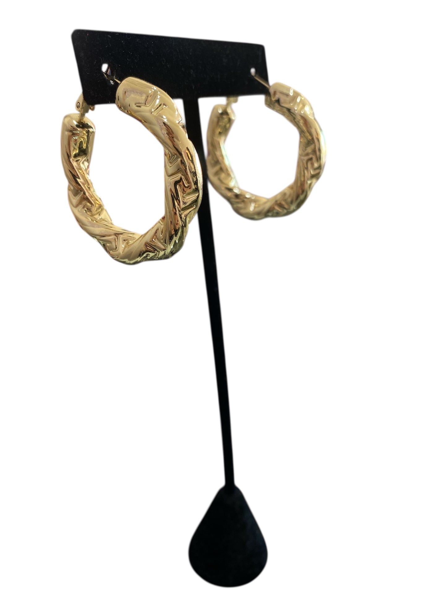 Arracada Redonda Oro Laminado Premium