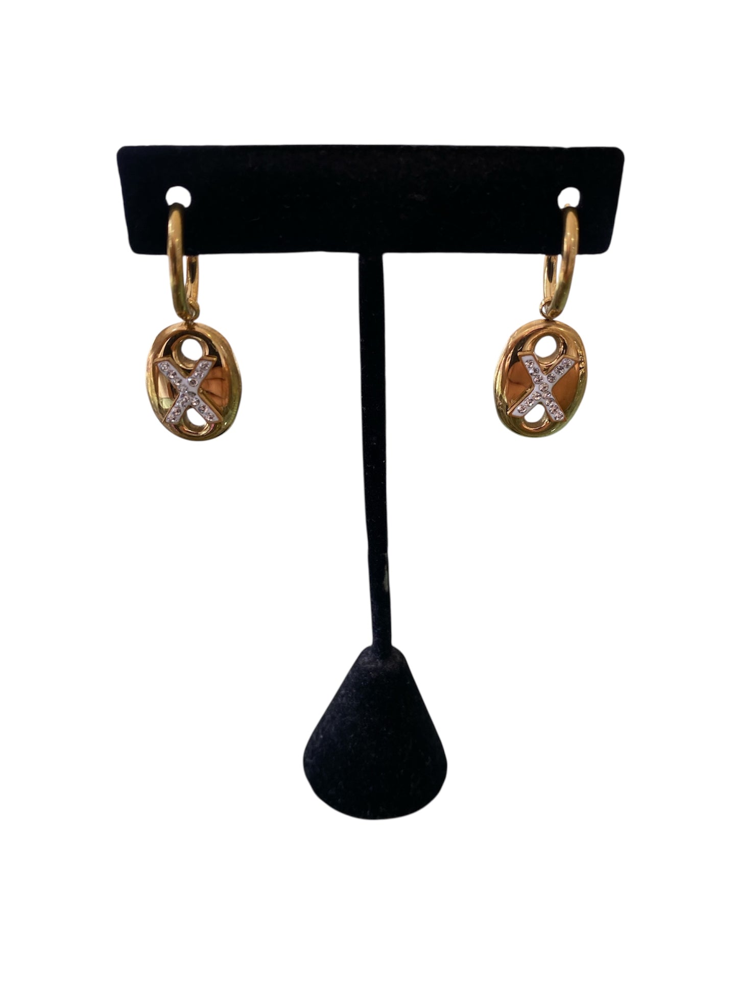 Arracada X Con Brillo