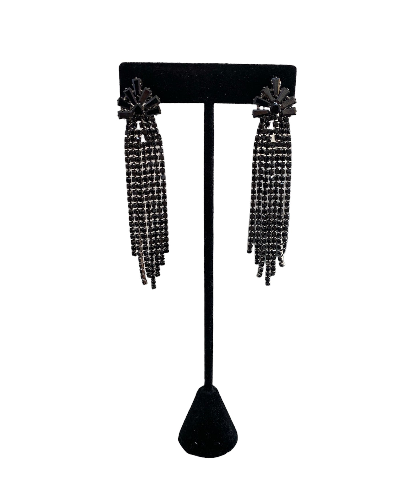 Arete Fiesta Negro Tiras