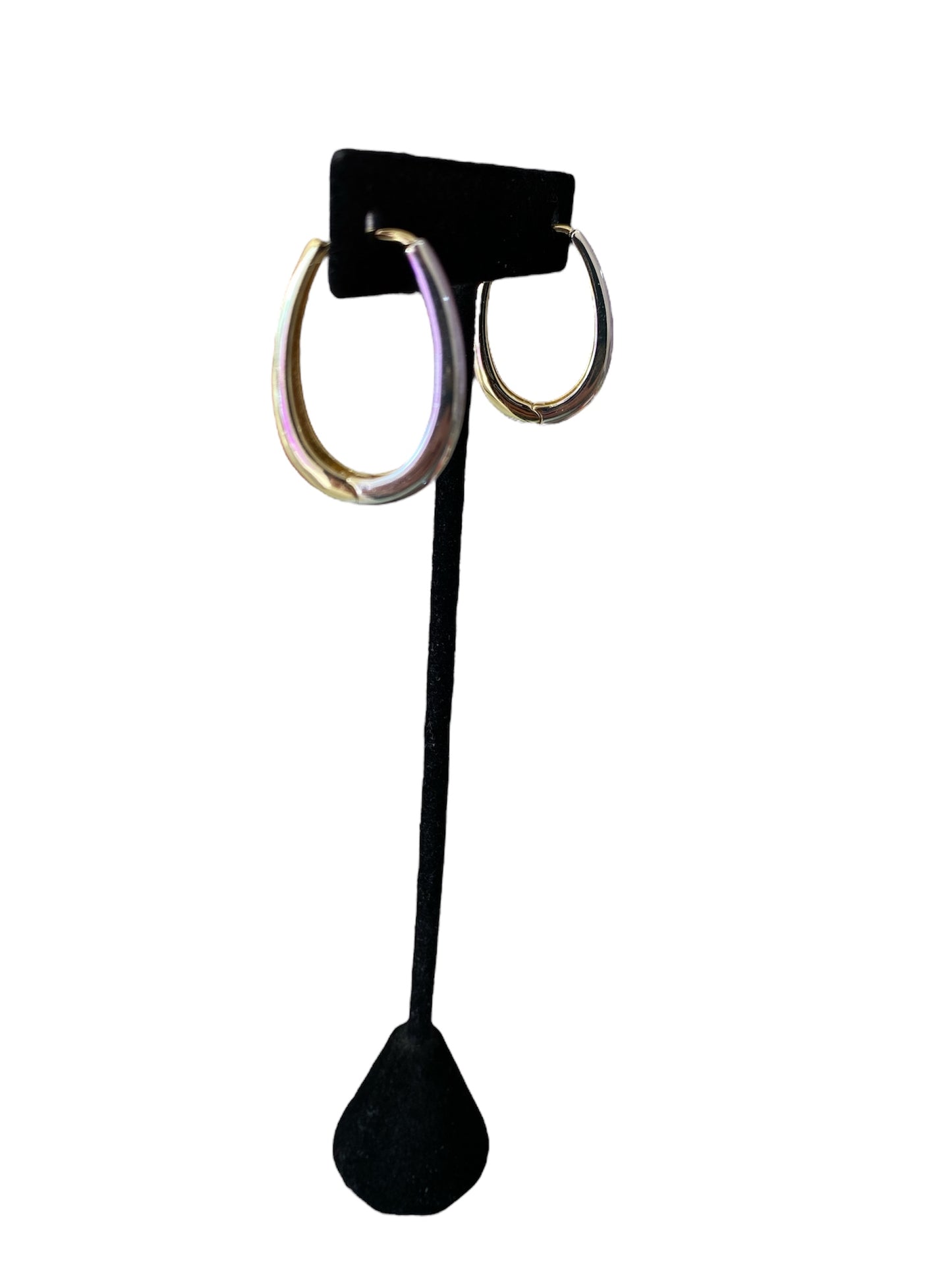 Arracada Combinada Oro Laminado Premium