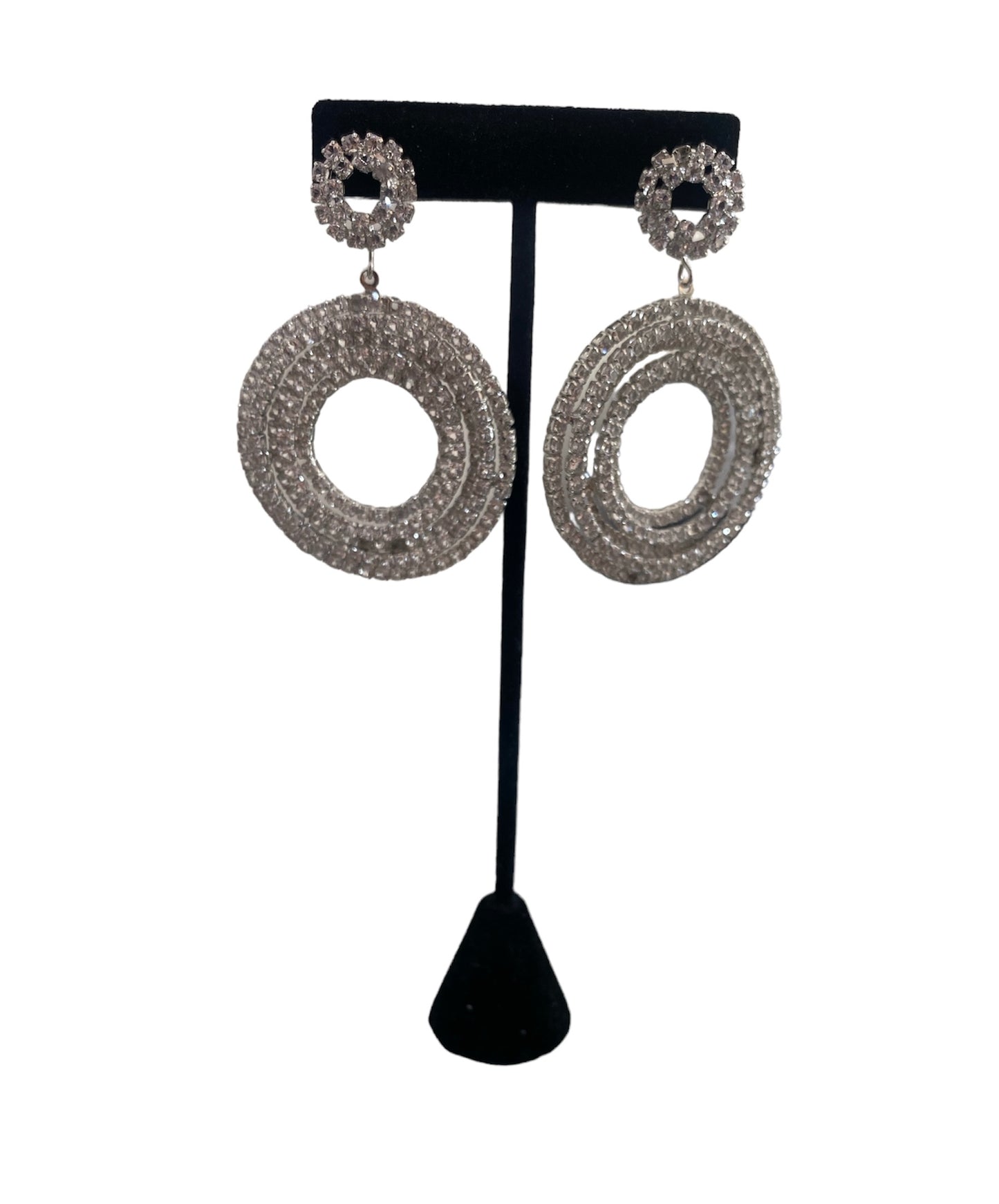 Arete Fiesta Círculo Plateado