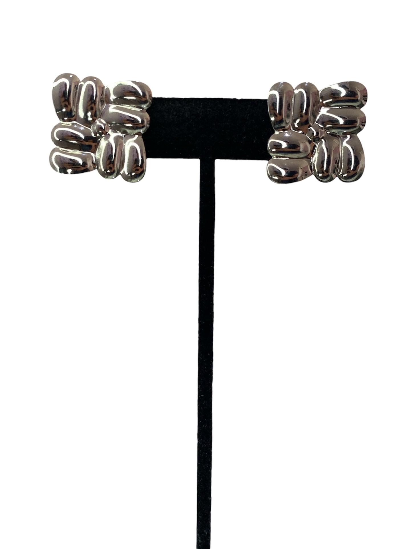 Arete Cuadrado Plateado
