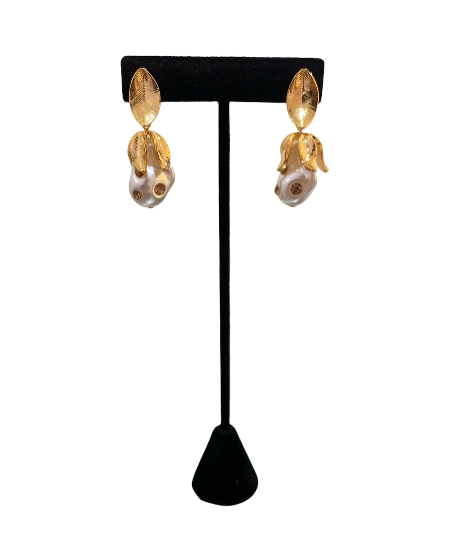 Arete Madre perla Zirconia