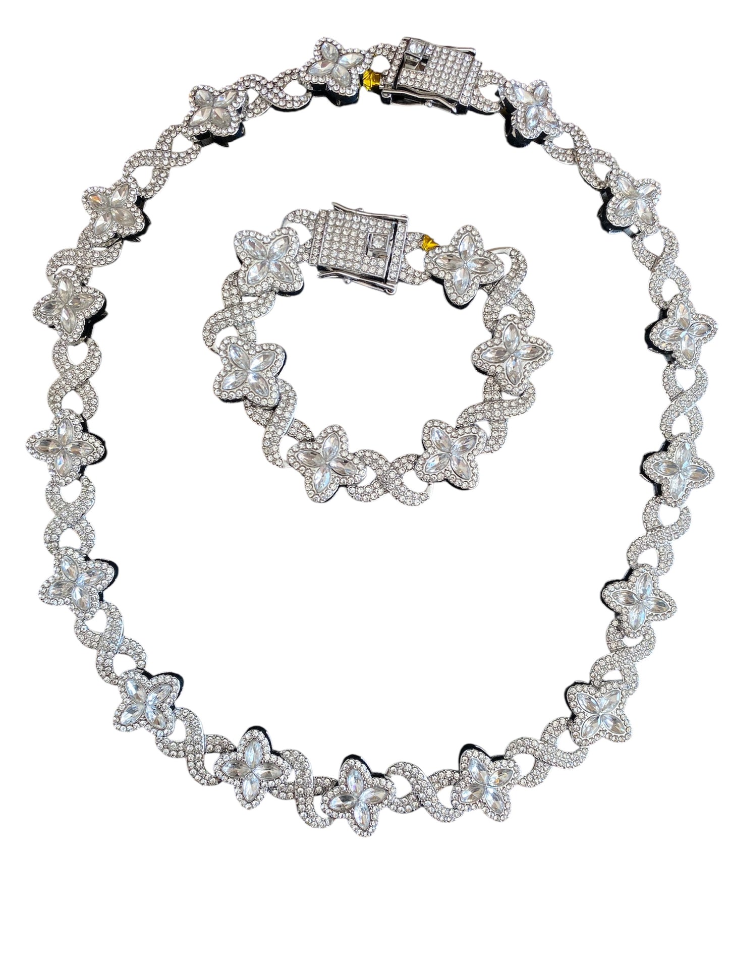 Set Cristal,Cadena Y Pulsera