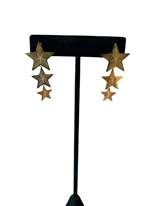 Aretes Estrella Colgantes