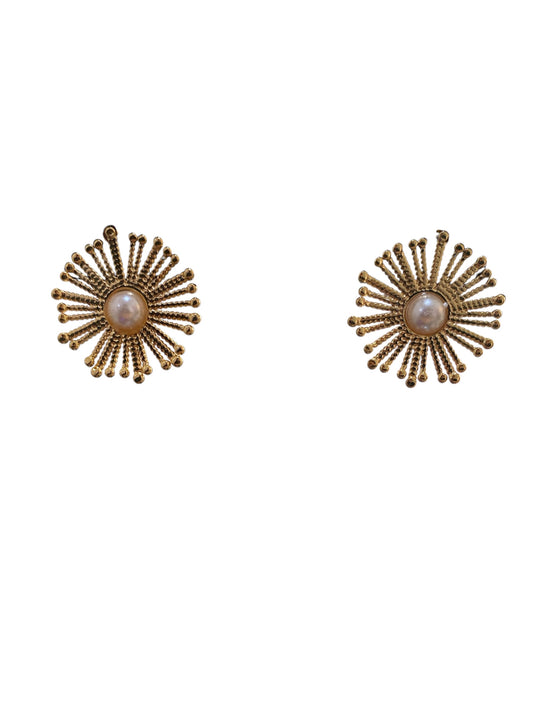 Arete Tipo Sol Perla