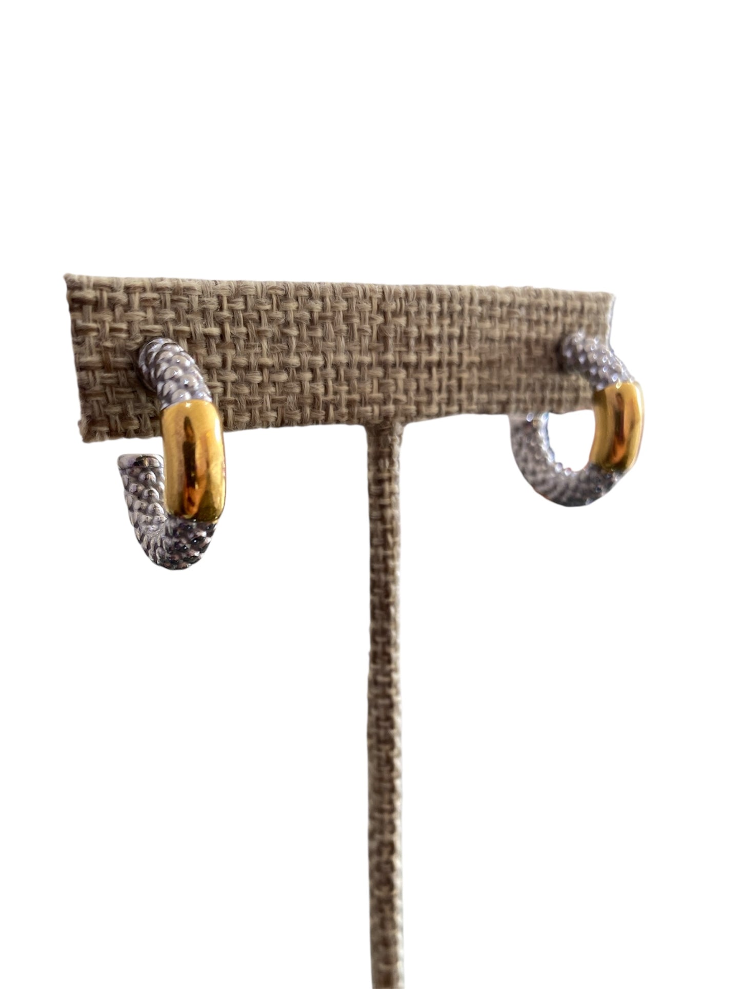 Arete Combinado Dorado y Plata