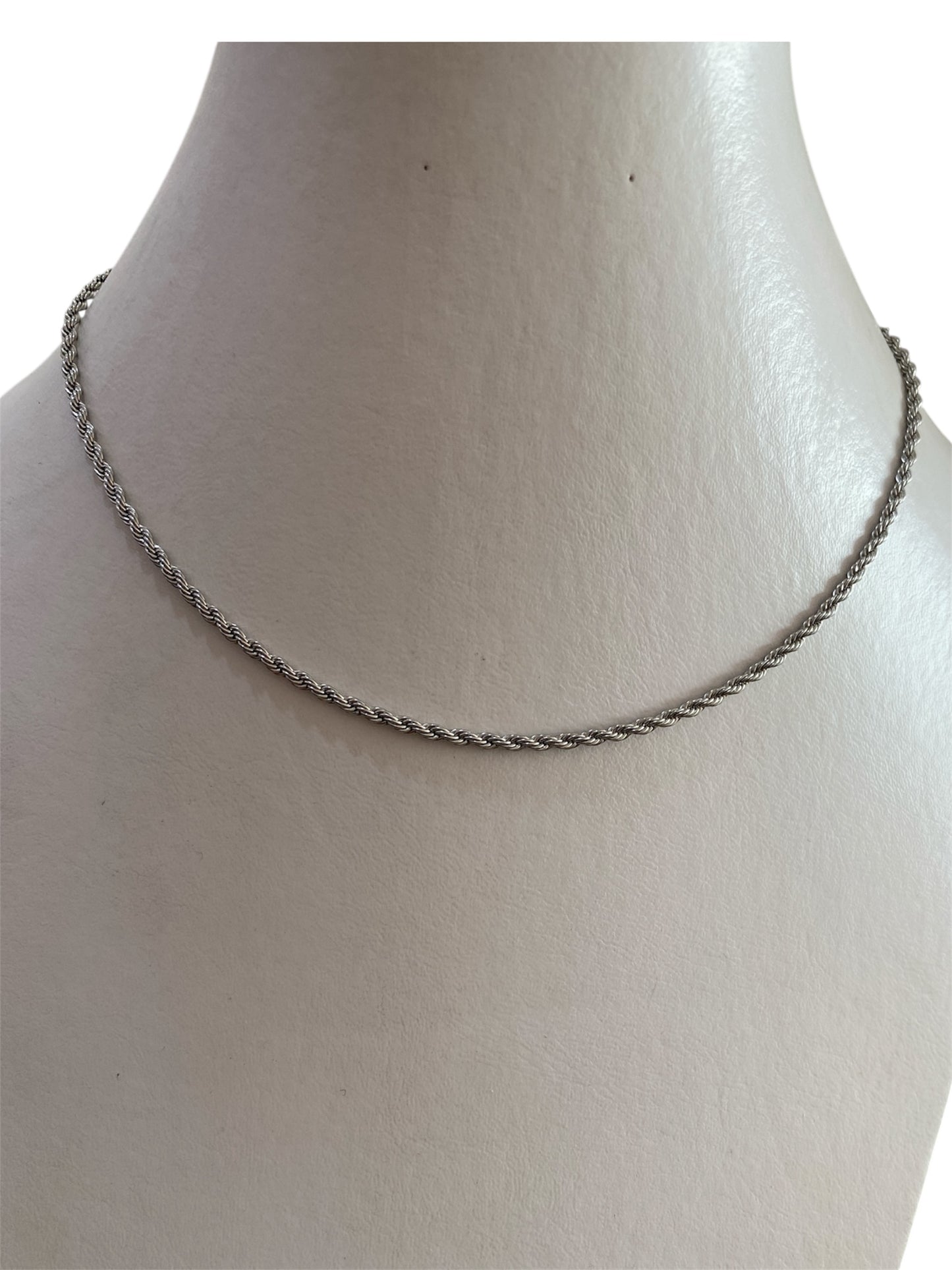 Cadena Torzal Delgado Plata