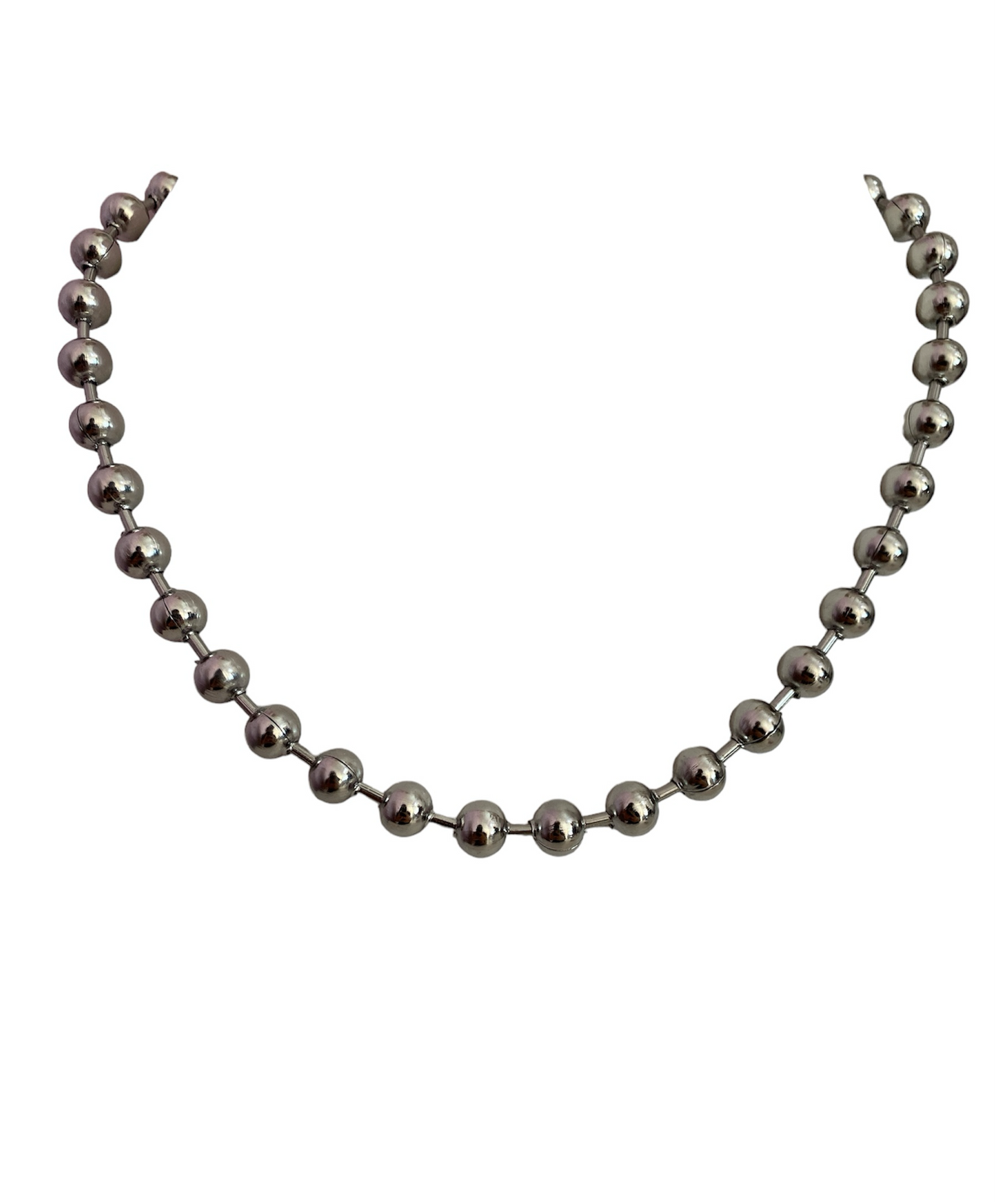Collar Bolas Plata