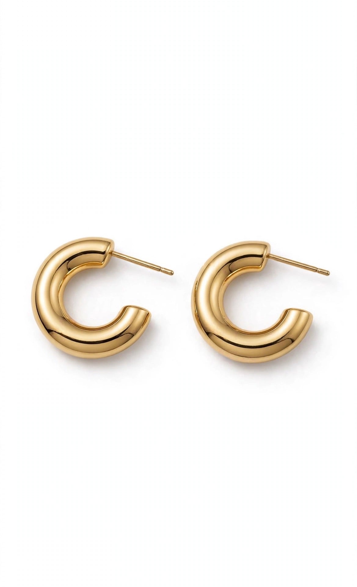 Arracada mini chunky oro laminado premium