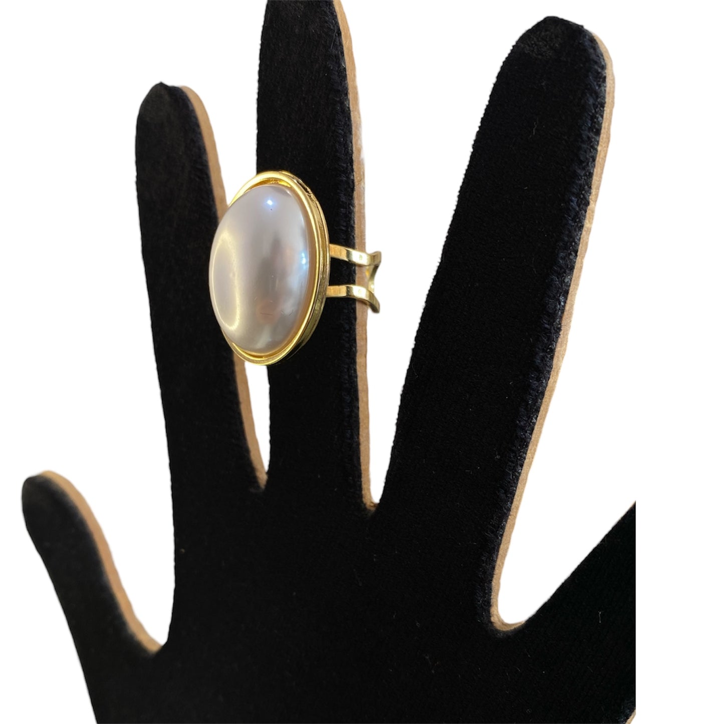 Anillo Perla Chunky
