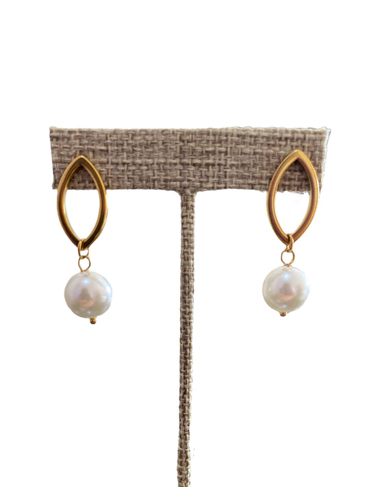 Arete Perla Colgante