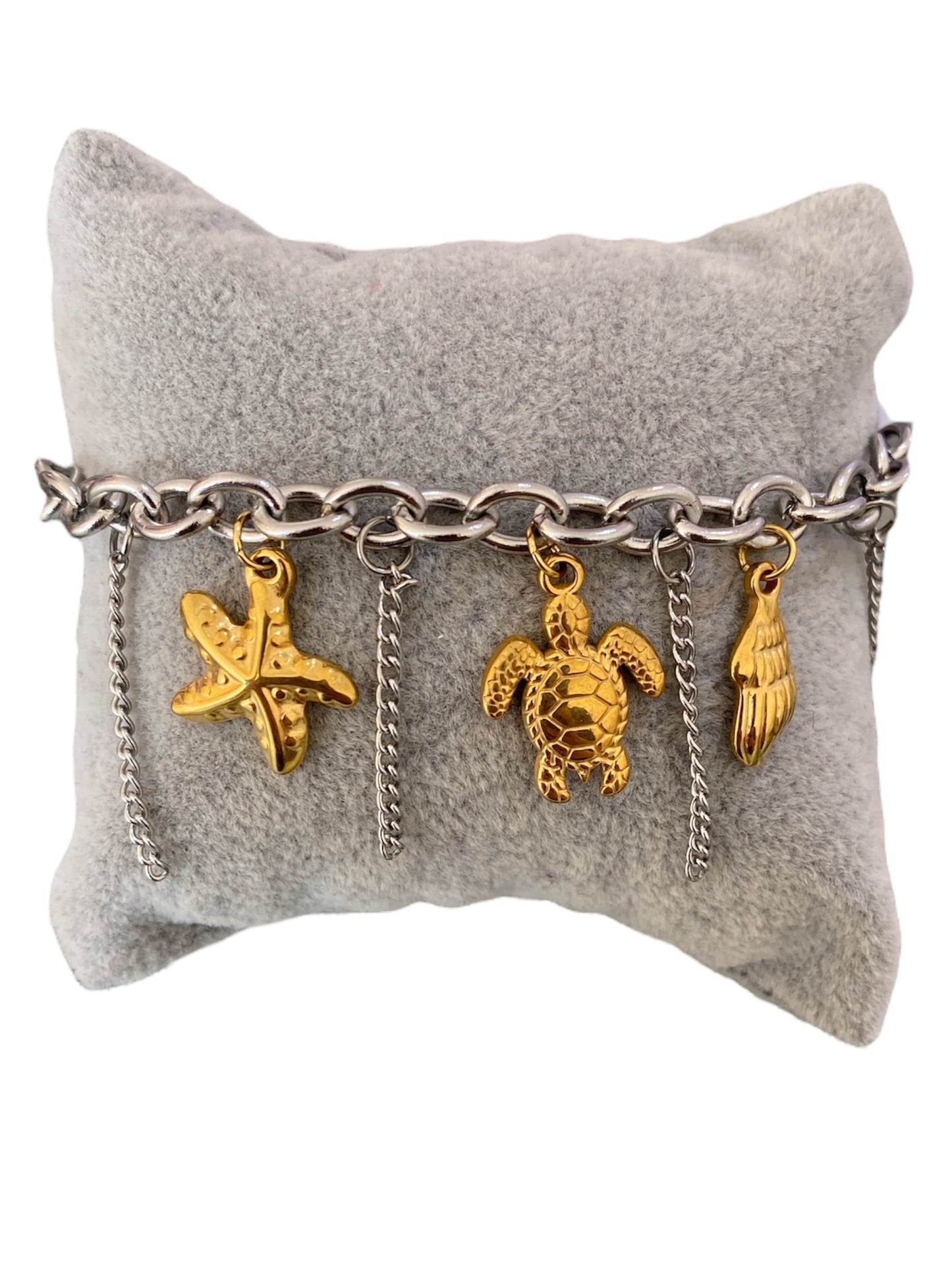 Pulsera Combinada Dijes Mar