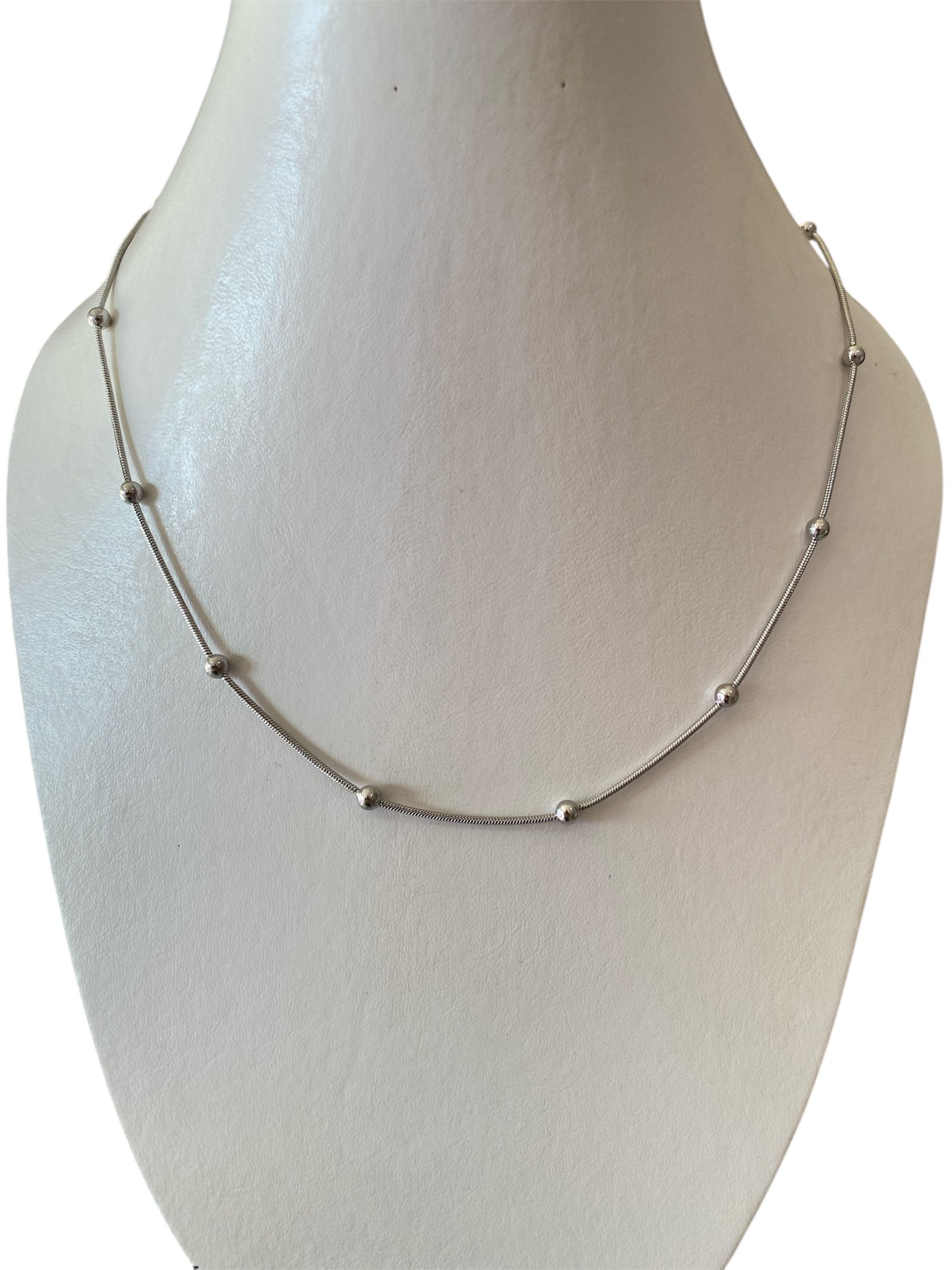 Cadena Bolas Dorada y Plata