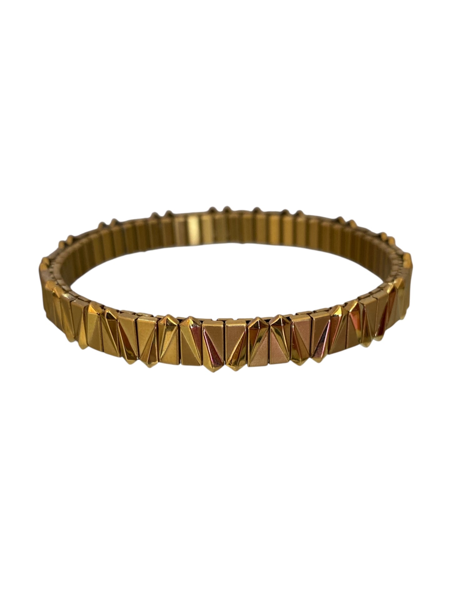 Pulsera Elástica Dorada,Combinada y negra