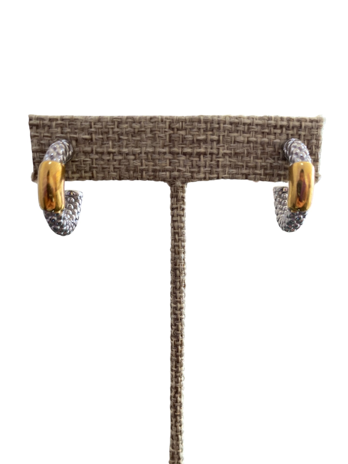 Arete Combinado Dorado y Plata