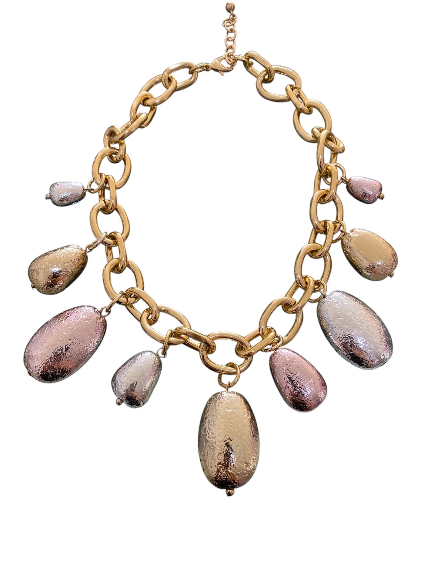 Collar Eslabones Bolas combinadas