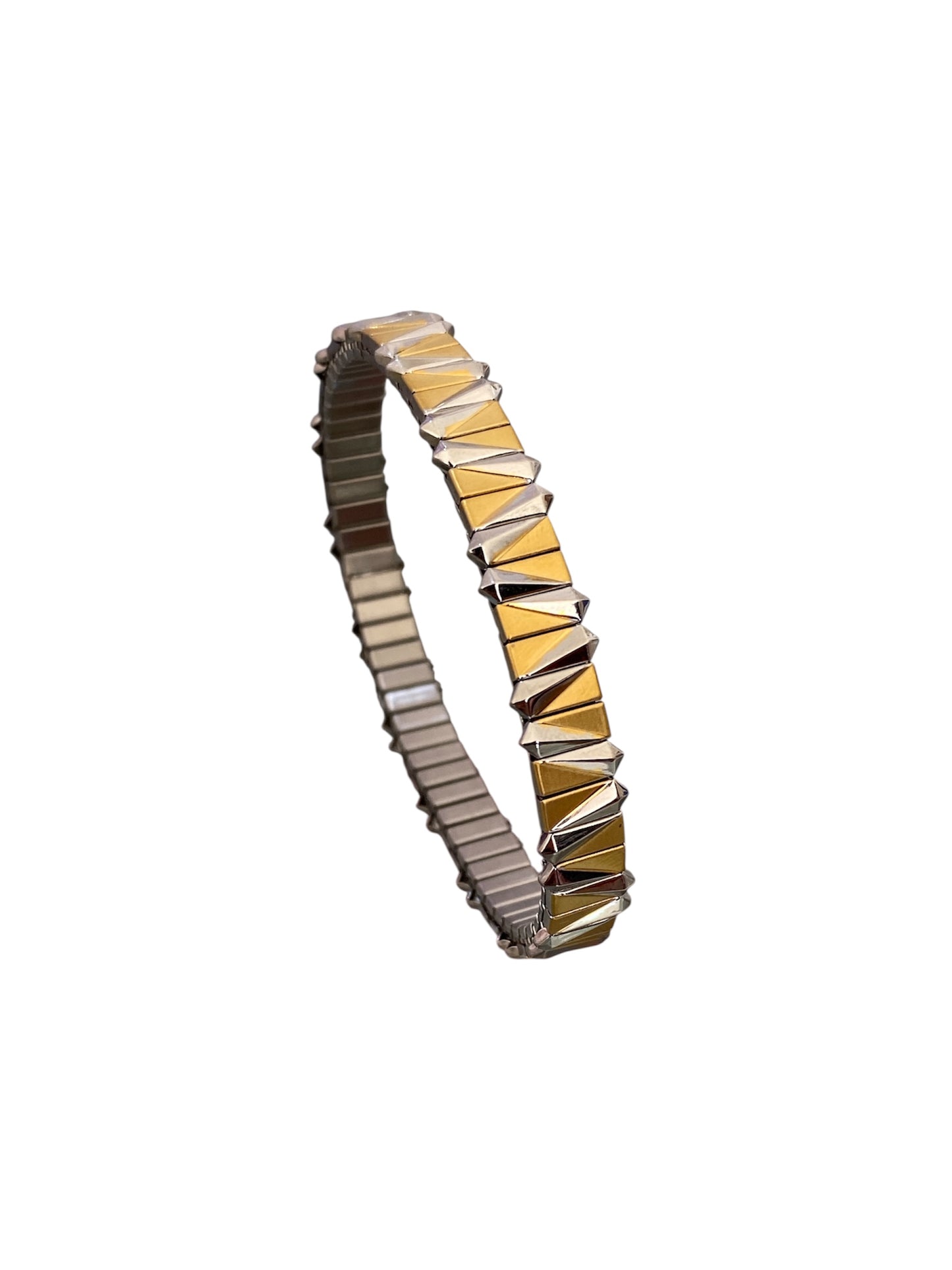 Pulsera Elástica Dorada,Combinada y negra