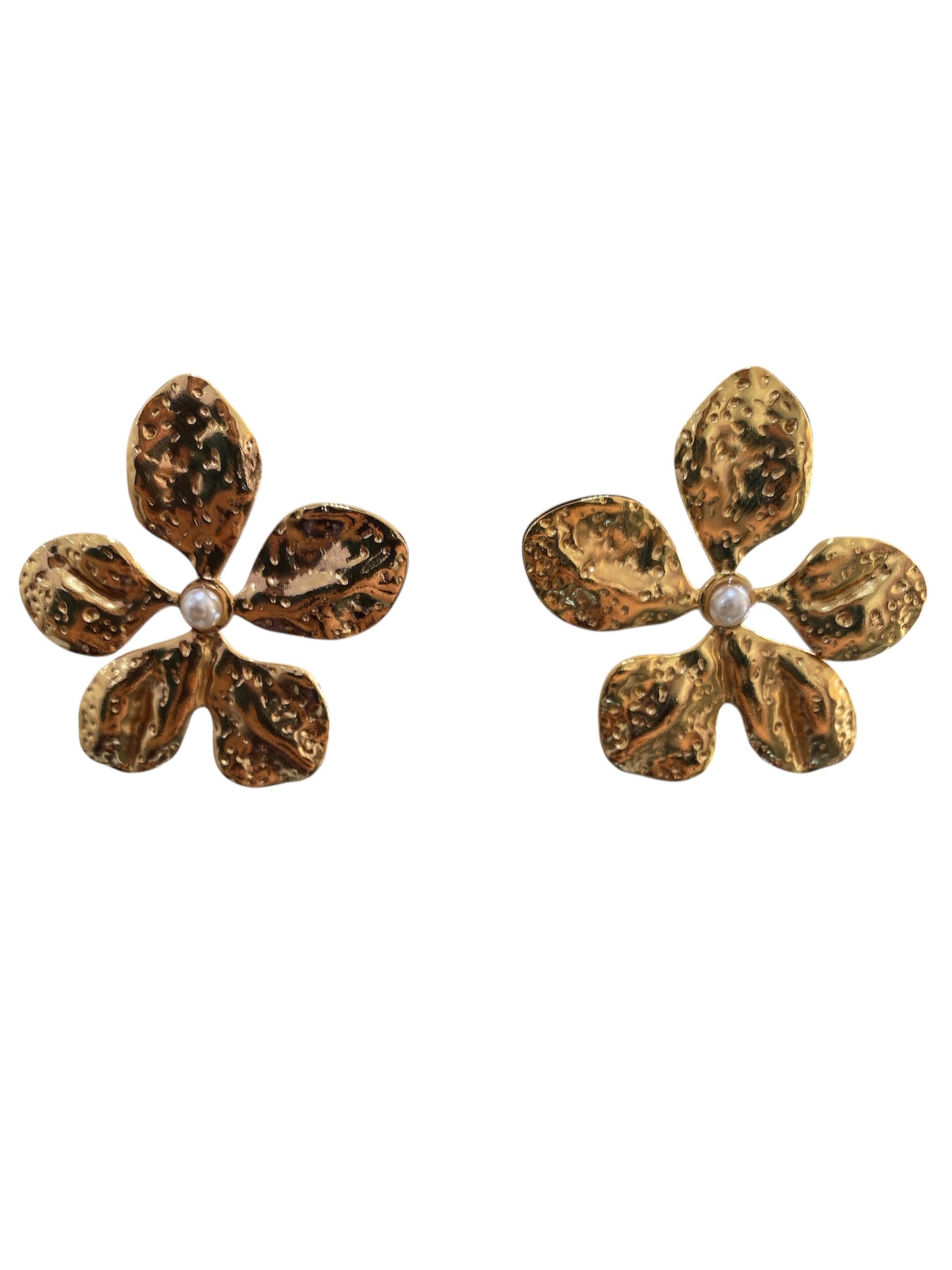 Arete Flor Perla Mini