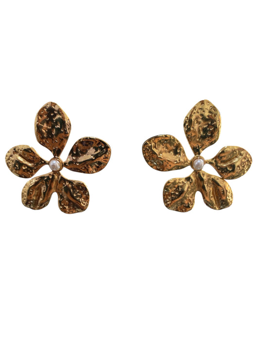 Arete Flor Perla Mini