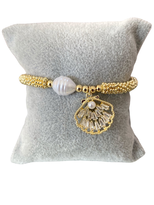 Pulsera Concha Perla