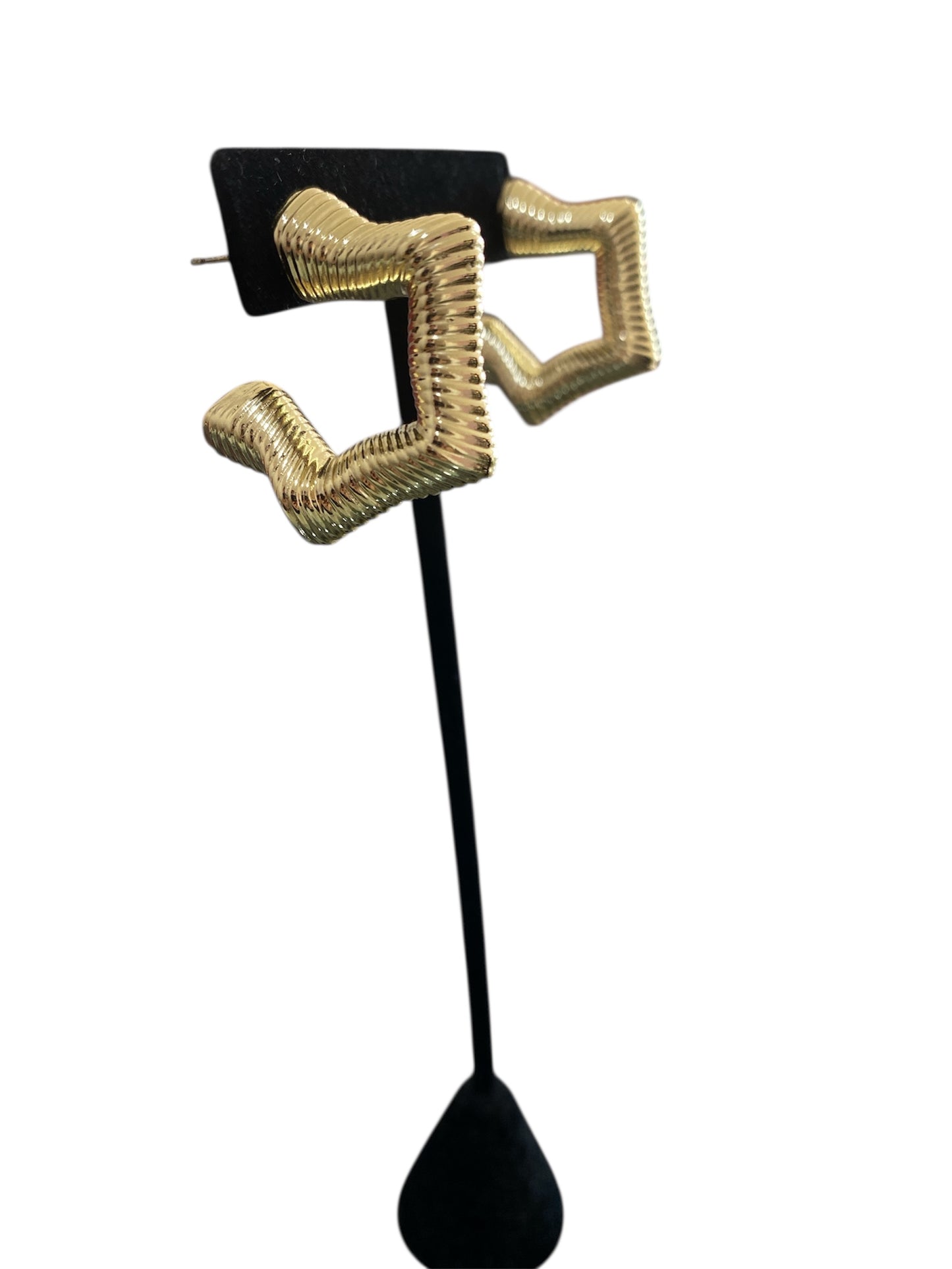 Arete Estrella Oro Laminado Premium