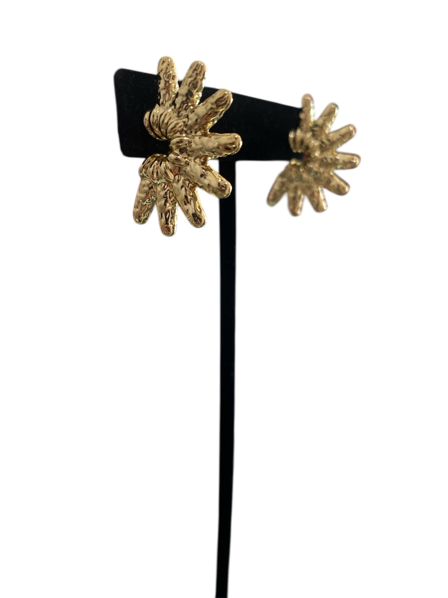 Arracada Picos Oro Laminado Premium