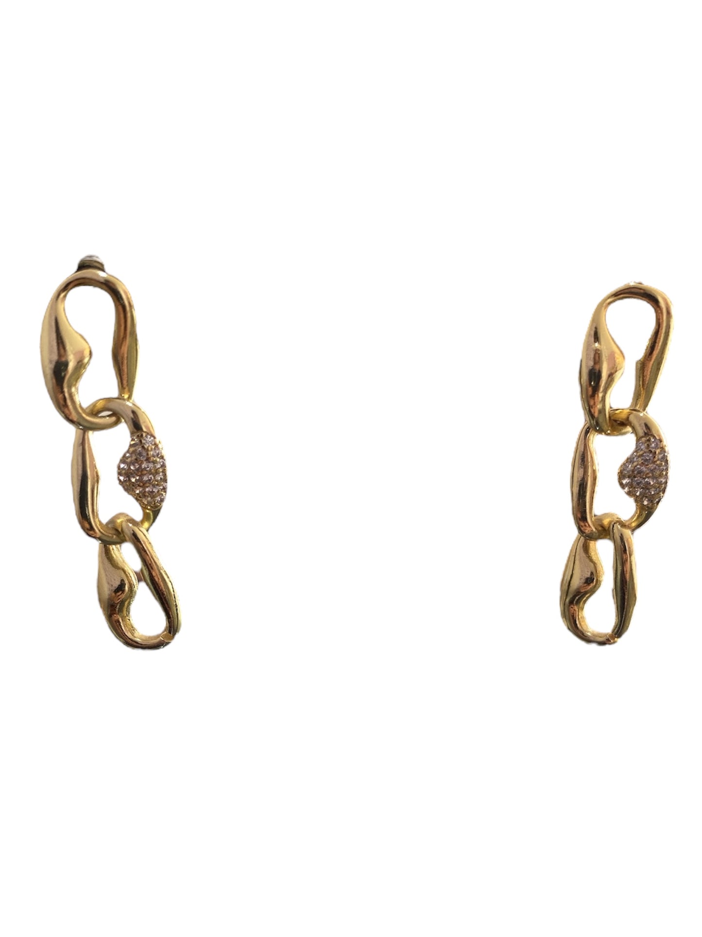 Aretes Tipo concha Brillante