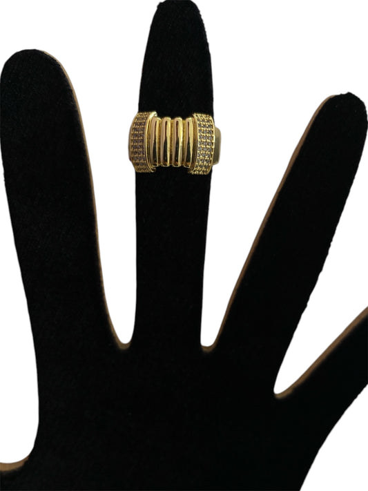 Anillo Dorado Cristales