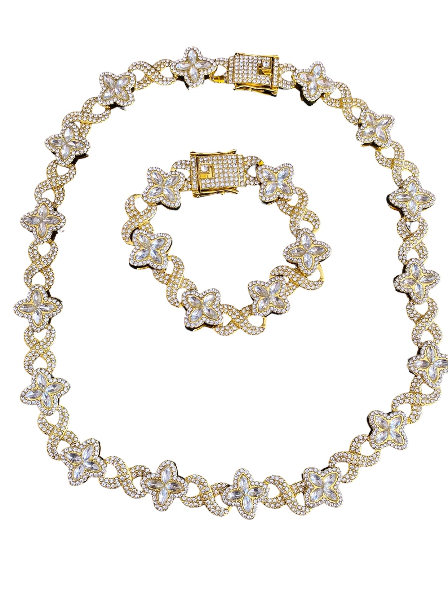 Set Cristal,Cadena Y Pulsera