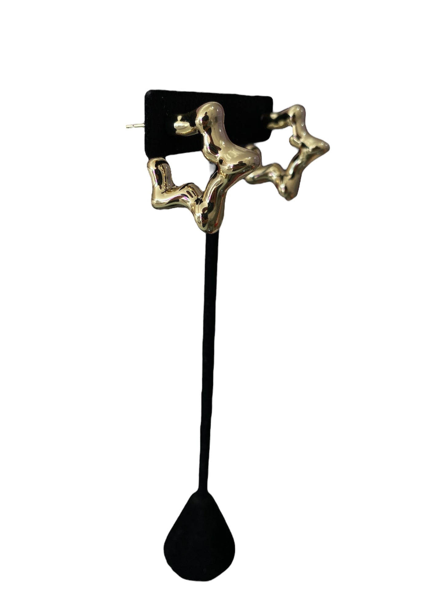 Arete Estrella Oro Laminado Premium