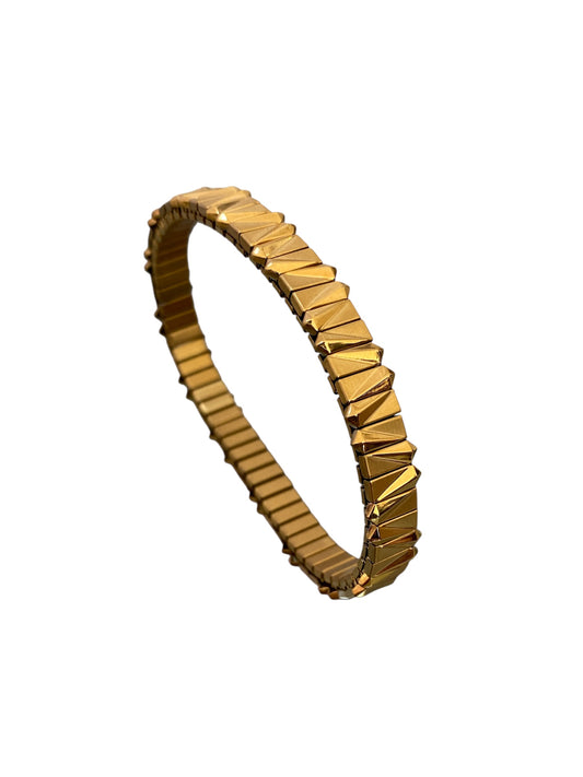 Pulsera Elástica Dorada,Combinada y negra